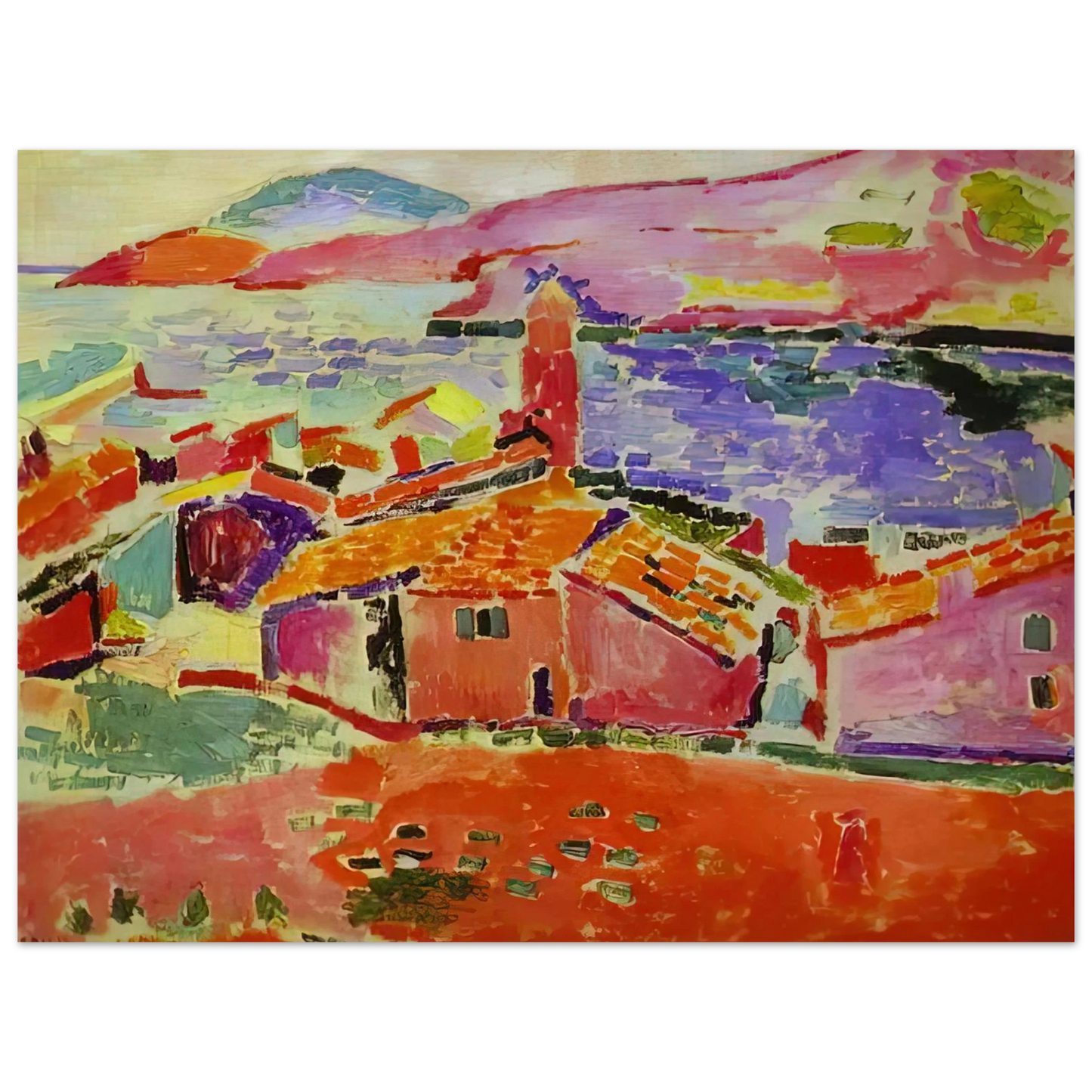 Henri Matisse - VIEW OF COLLIOURE 1 75x100 cm / 30x40inches Fine Art Poster