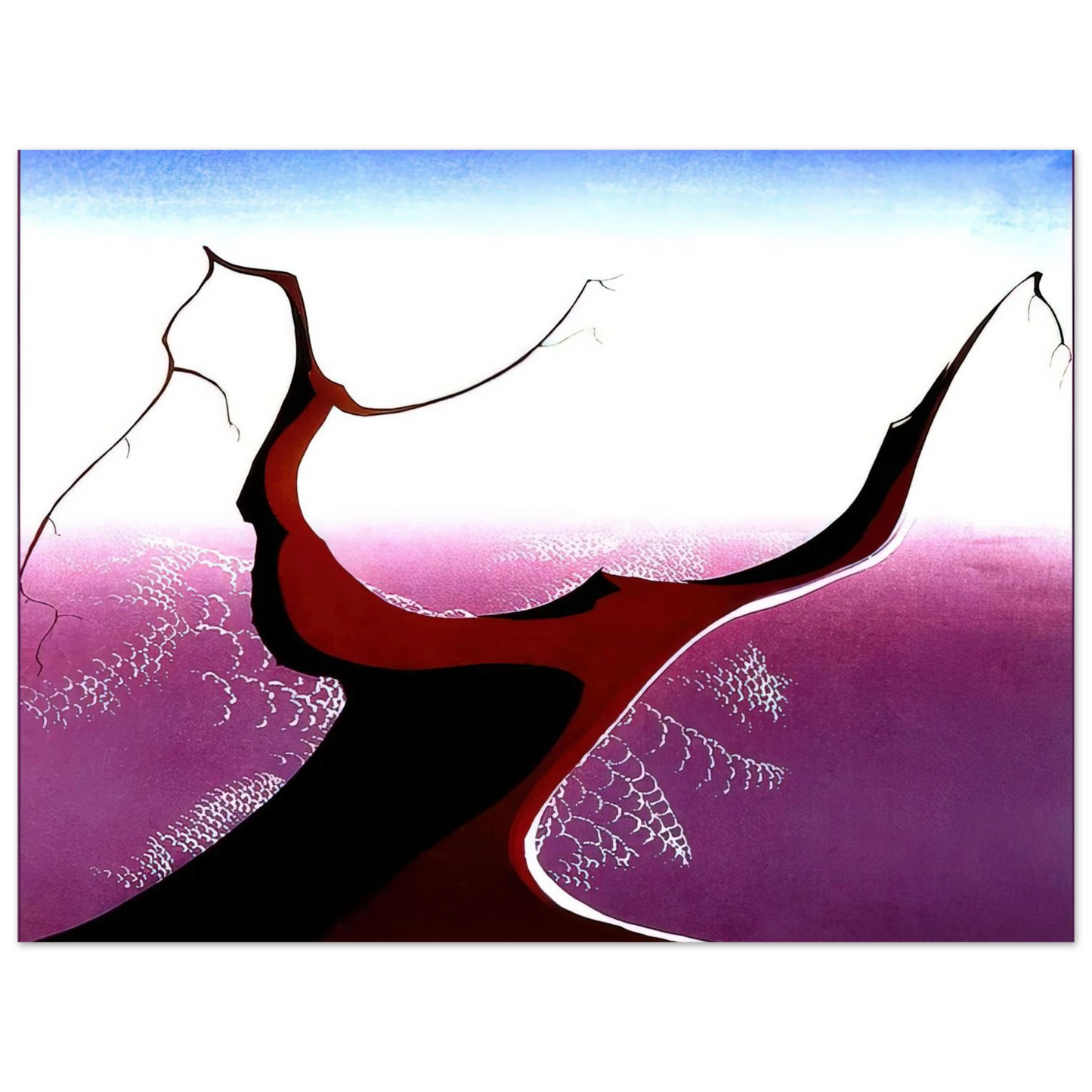 Eyvind Earle - Desert Tree 75x100 cm / 30x40inches Fine Art Poster