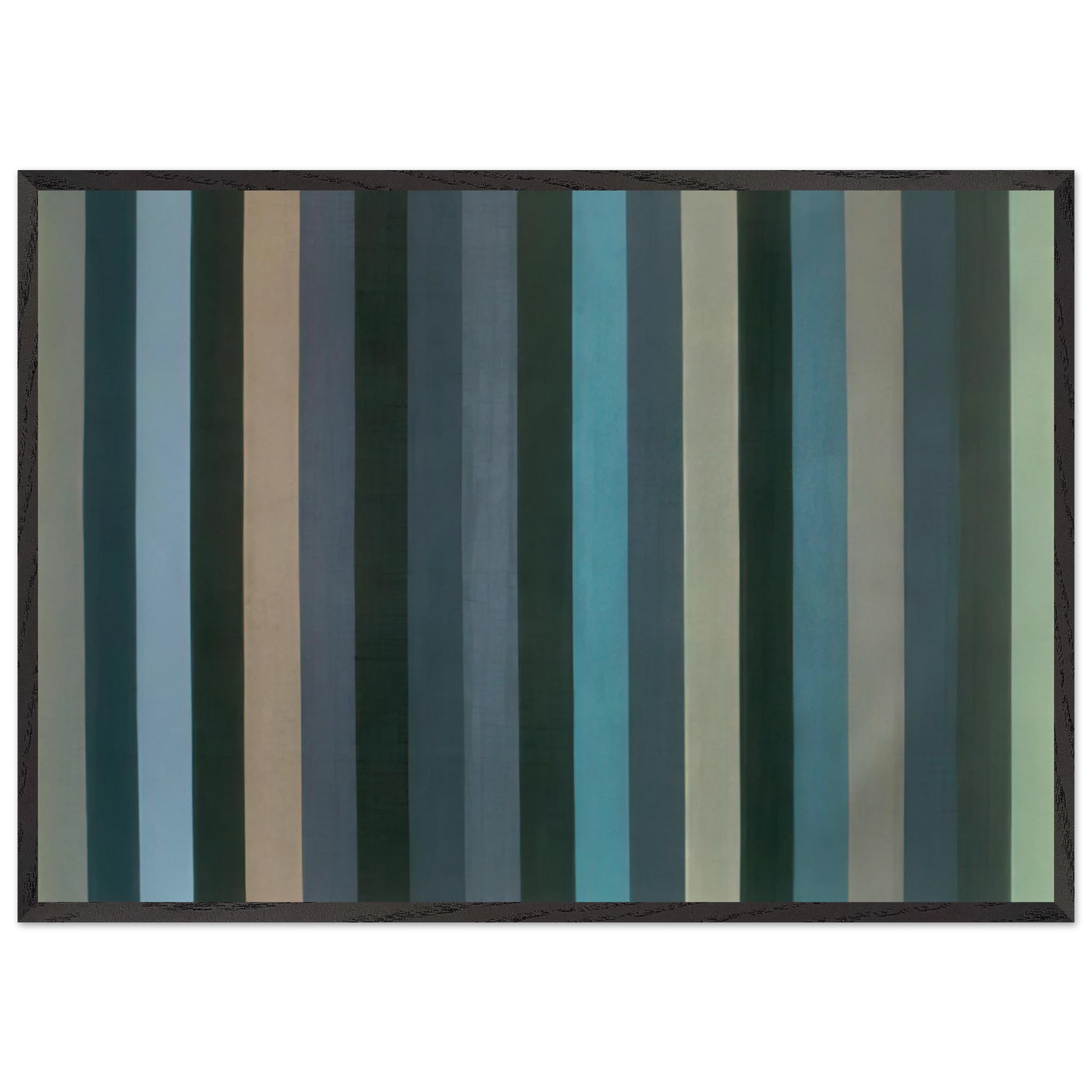 Moroccan Midnight - 1984 - Gene Davis 70x100 cm / 28x40 inches Framed Art Print – Black Wooden Frame