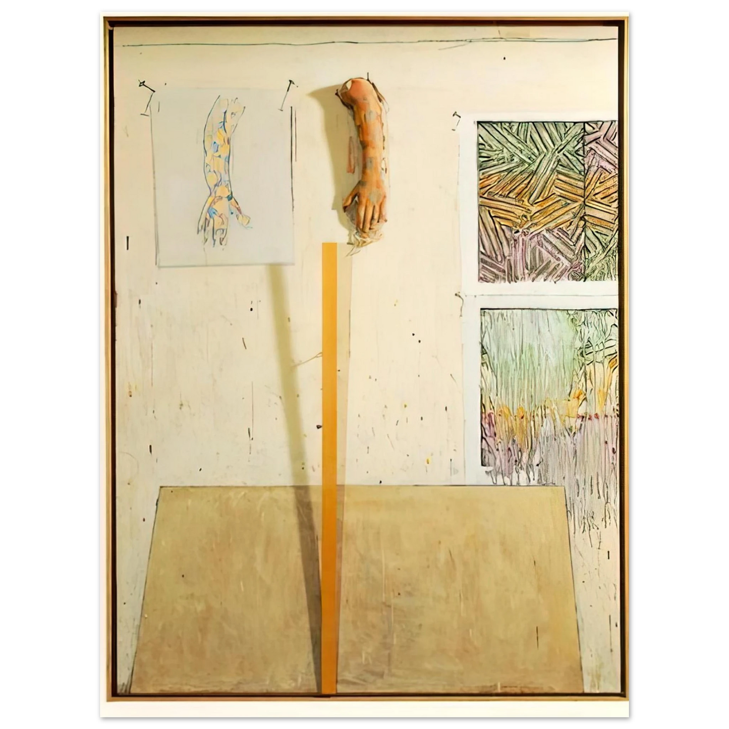 Jasper Johns - IN THE STUDIO 75x100 cm / 30x40inches Fine Art Poster