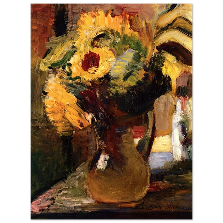 Henri Matisse - BOUQUET OF SUNFLOWERS 1897 75x100 cm / 30x40inches Fine Art Poster