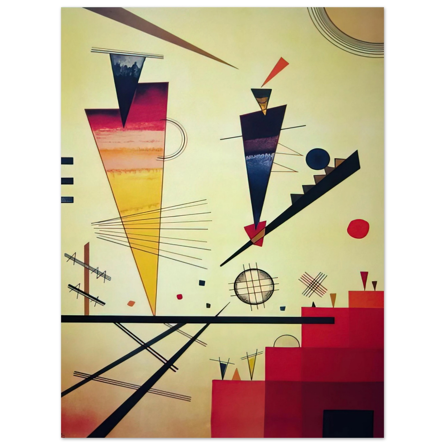 Wassily Kandinsky - MERRY STRUCTURE 1926 75x100 cm / 30x40inches Fine Art Poster