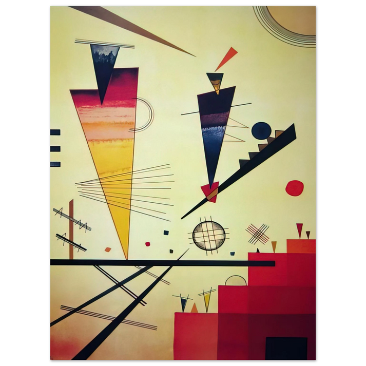 Wassily Kandinsky - MERRY STRUCTURE 1926 75x100 cm / 30x40inches Fine Art Poster