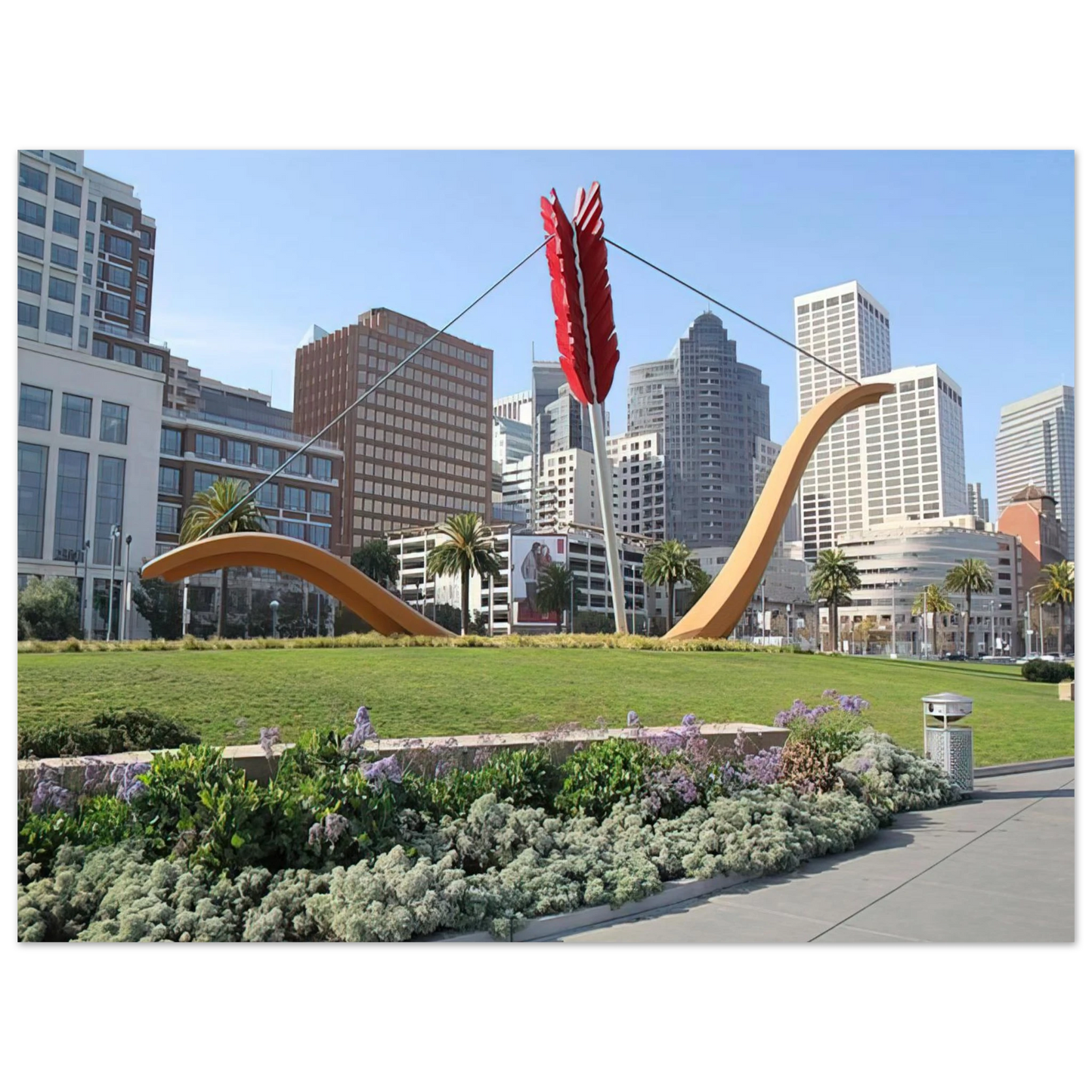 Claes Oldenburg - CUPID S SPAN COLLABORATION WITH VAN BRUGGEN 2002 75x100 cm / 30x40inches Fine Art Poster