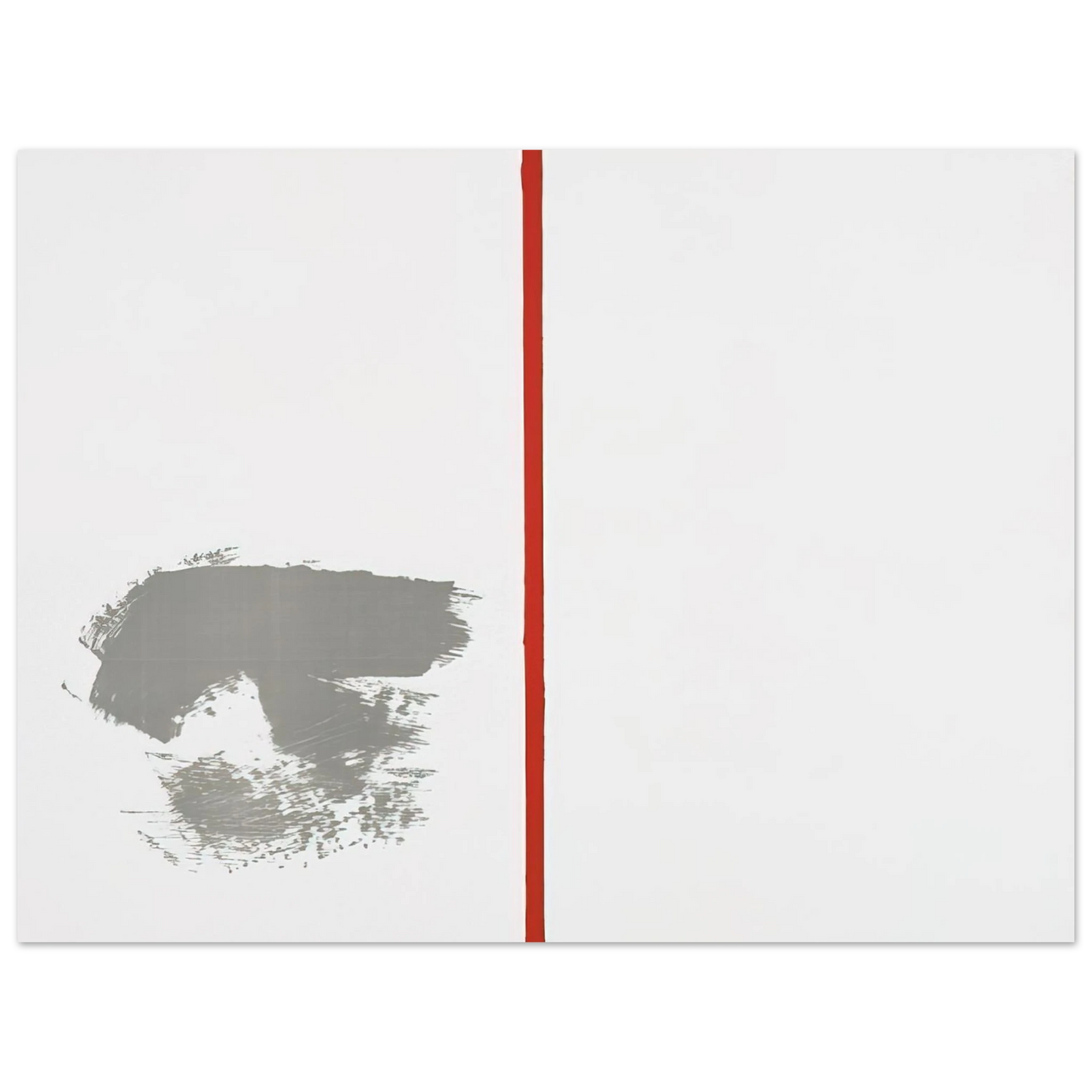 Blinky Palermo - OHNE TITEL MIT ROTEM STRICH 1970 75x100 cm / 30x40inches Fine Art Poster