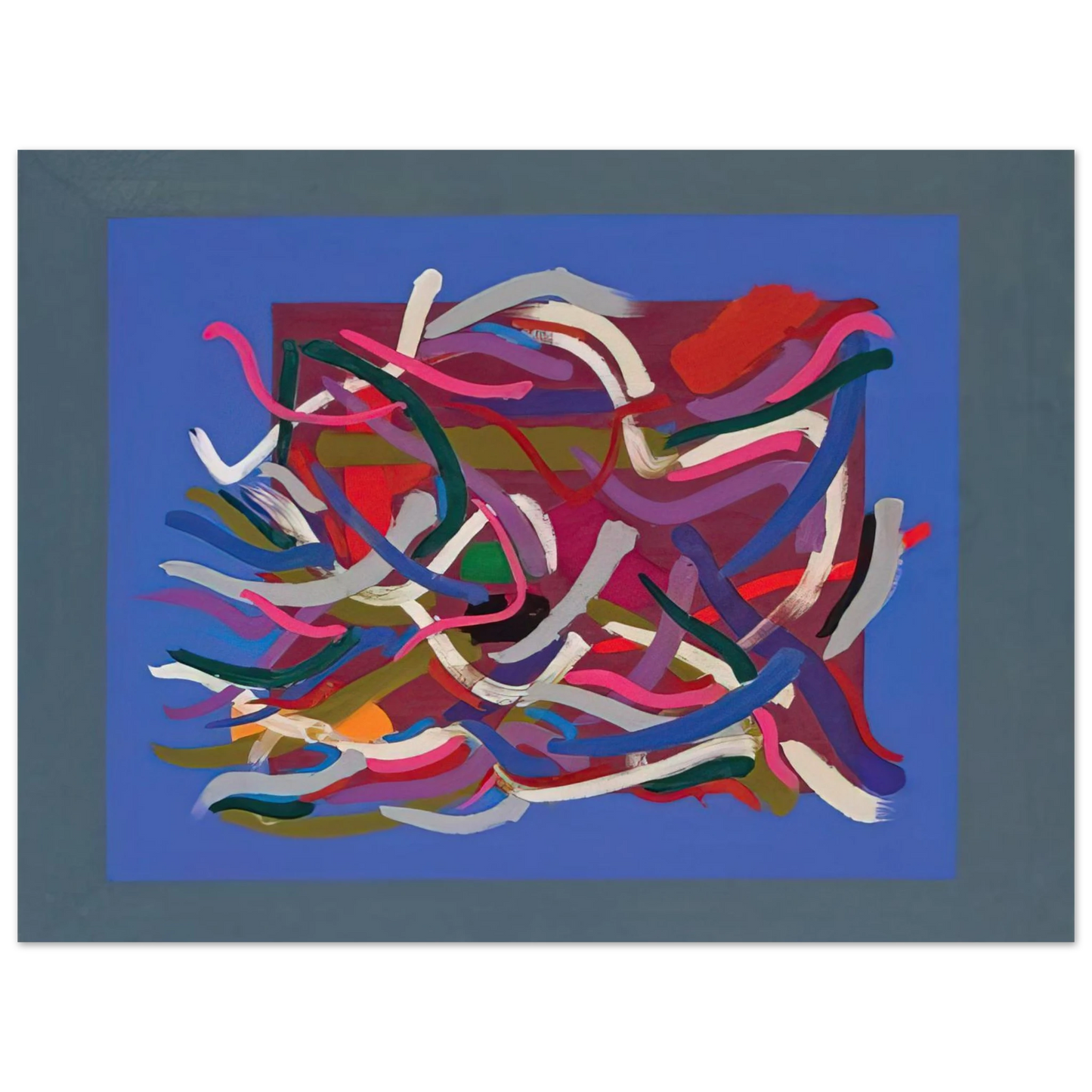 John Ferren - Blue Green Ground - 1961 75x100 cm / 30x40inches Fine Art Poster