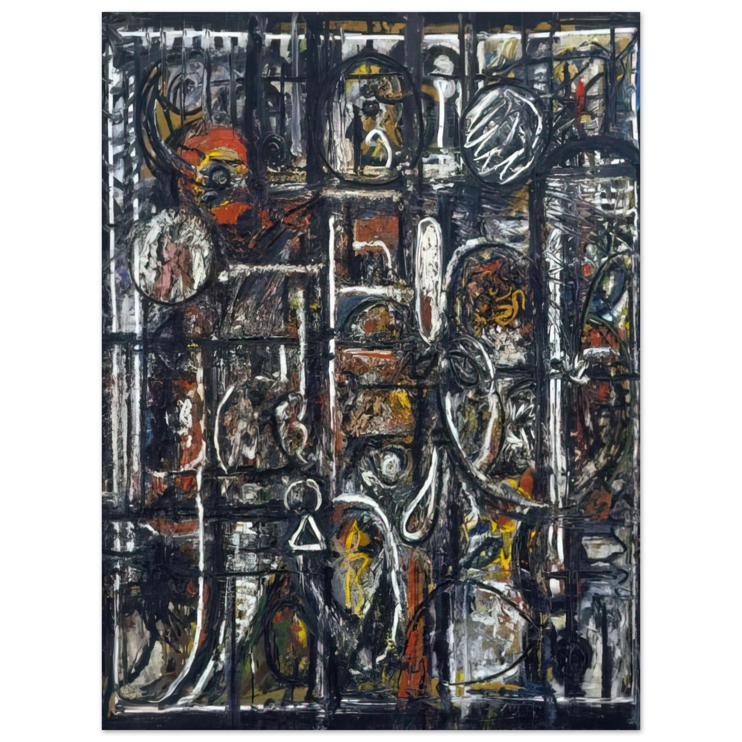 Richard Pousette-Dart - Palimpsest - 1944 75x100 cm / 30x40inches Fine Art Poster
