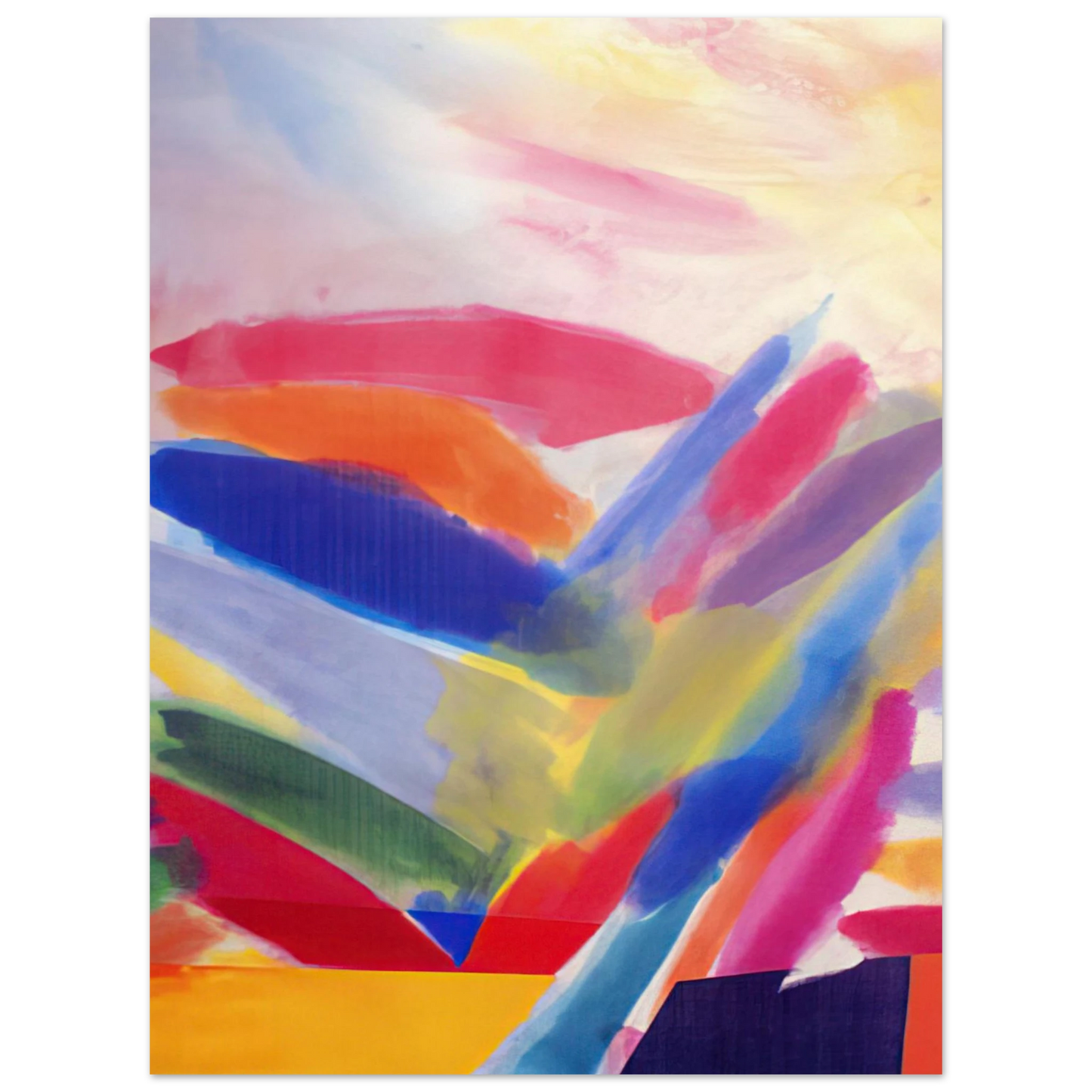 Ronnie Landfield - When We Were Young Again - 1997 75x100 cm / 30x40inches Fine Art Poster
