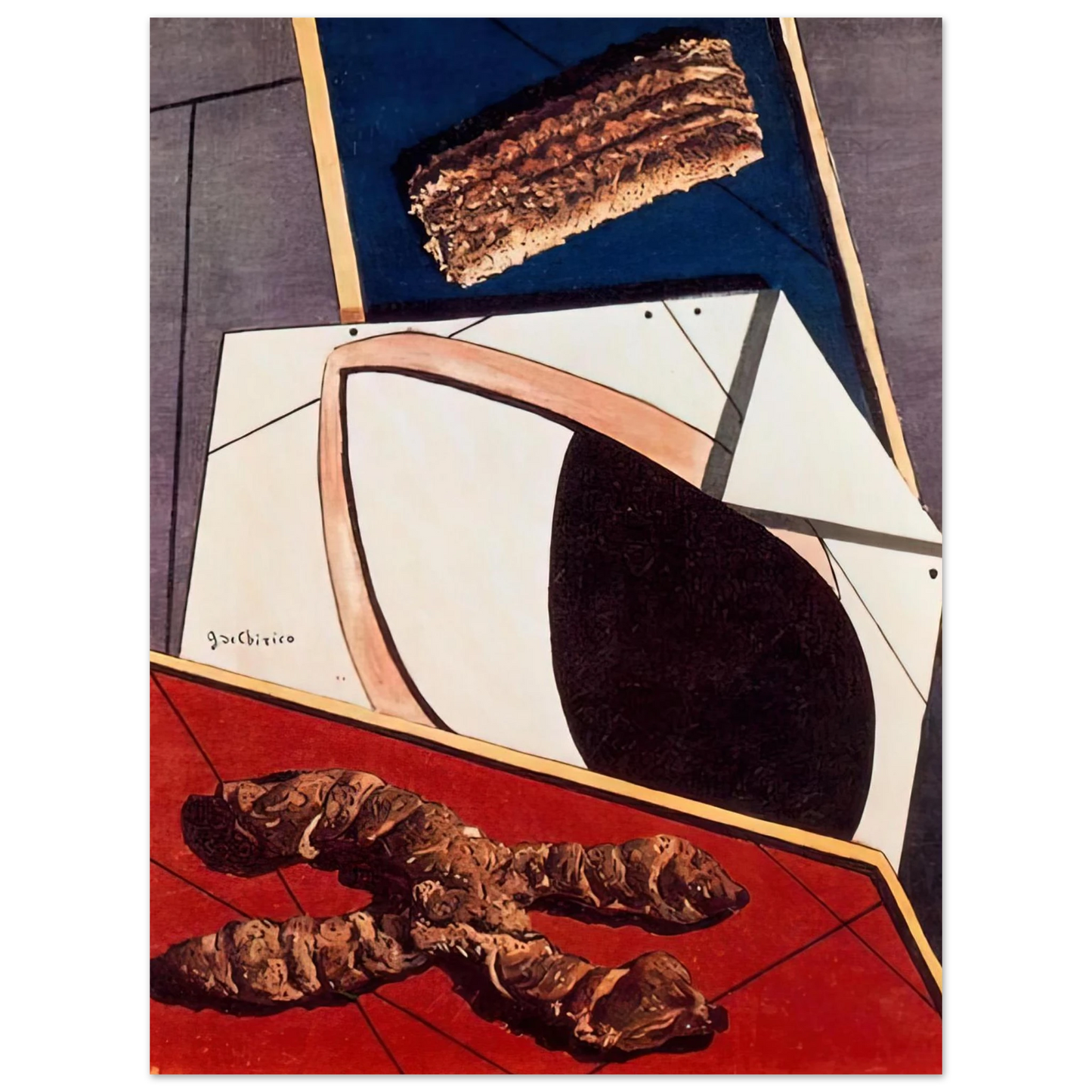 Giorgio de Chirico - GREETINGS FROM A DISTANT FRIEND 75x100 cm / 30x40inches Fine Art Poster