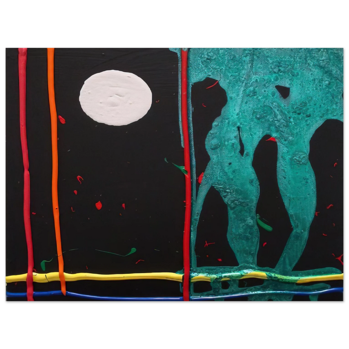 John Hoyland - Watching 20-1-07 - 2007 75x100 cm / 30x40inches Fine Art Poster