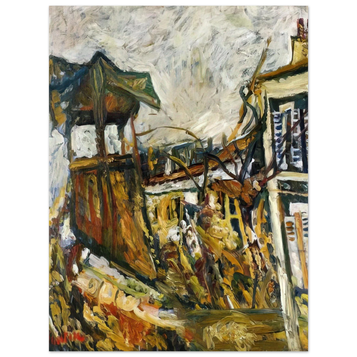 Chaim Soutine - PARISIAN SUBURB 75x100 cm / 30x40inches Fine Art Poster