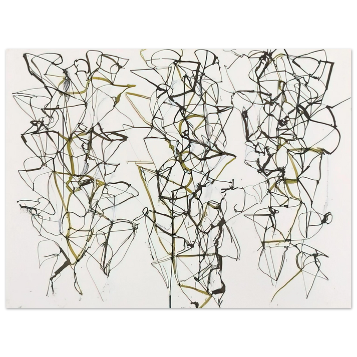 Brice Marden - Untitled with Green - 1989 75x100 cm / 30x40inches Fine Art Poster