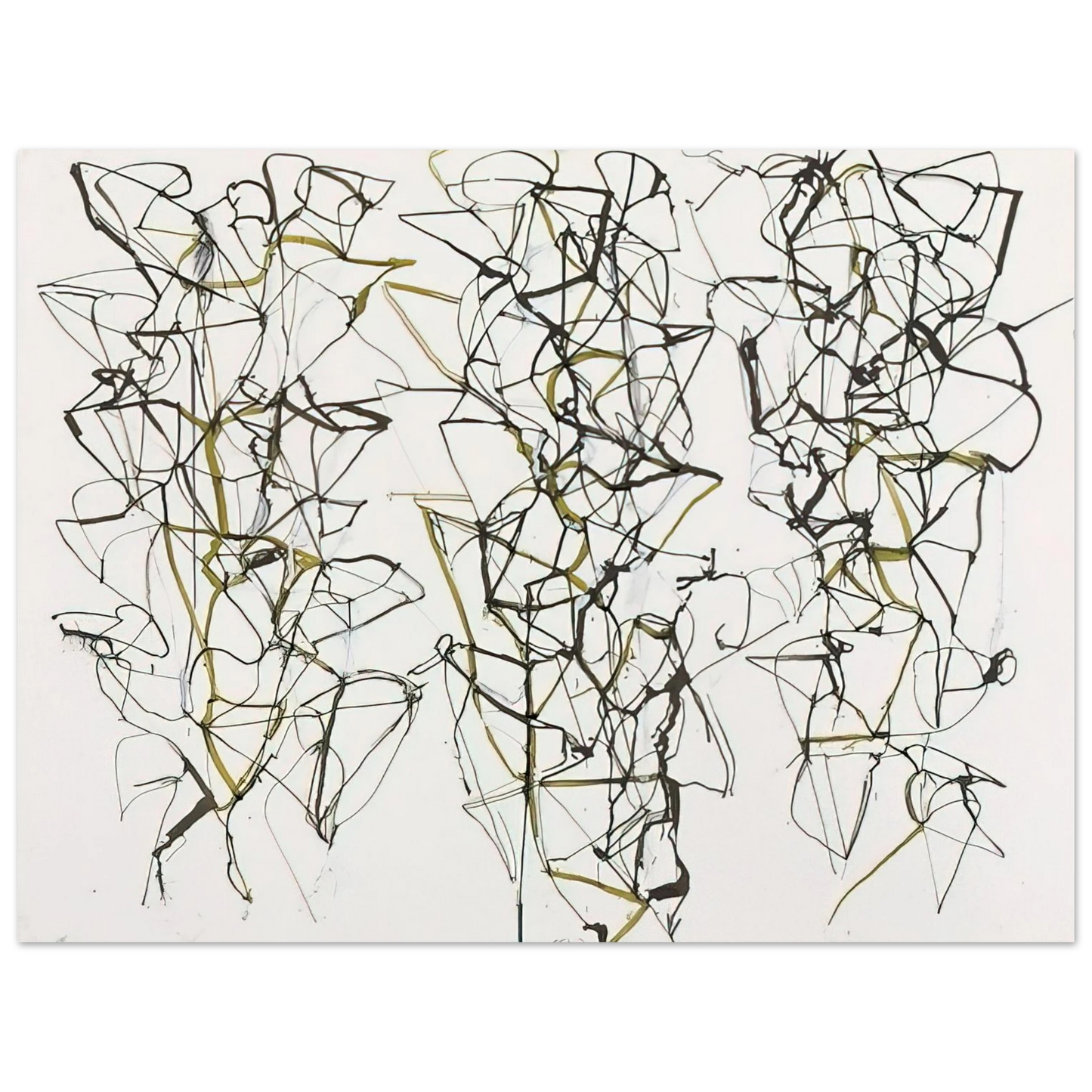 Brice Marden - Untitled with Green - 1989 75x100 cm / 30x40inches Fine Art Poster