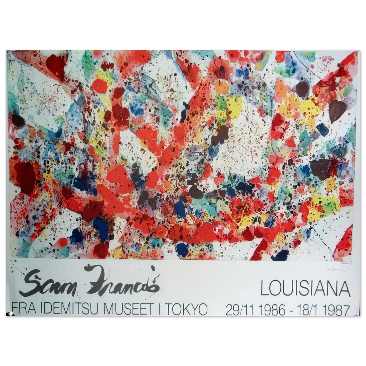 Sam Francis - Polar Red 75x100 cm / 30x40inches Fine Art Poster