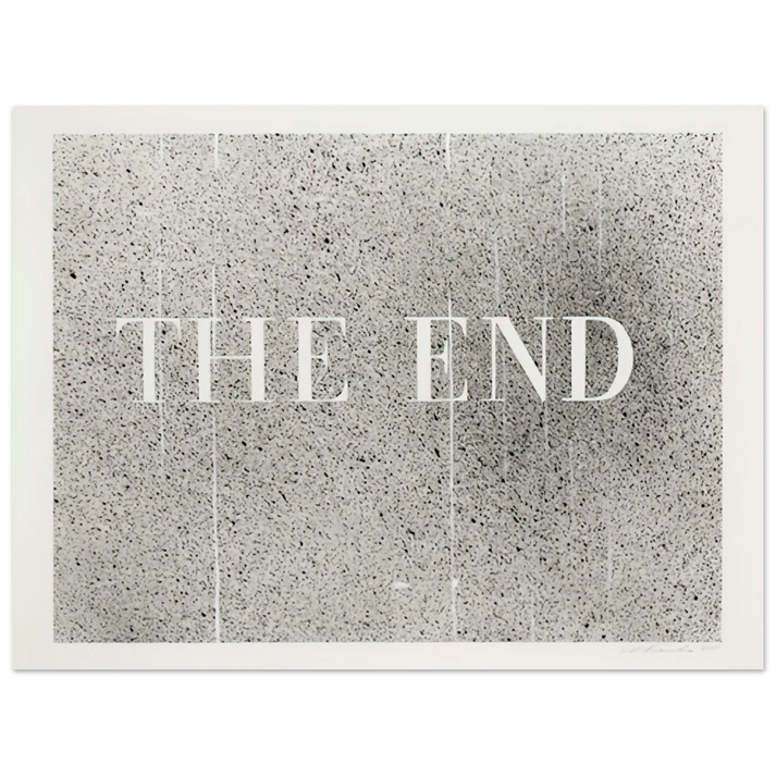 Edward Ruscha - THE END 60 2005 75x100 cm / 30x40inches Fine Art Poster