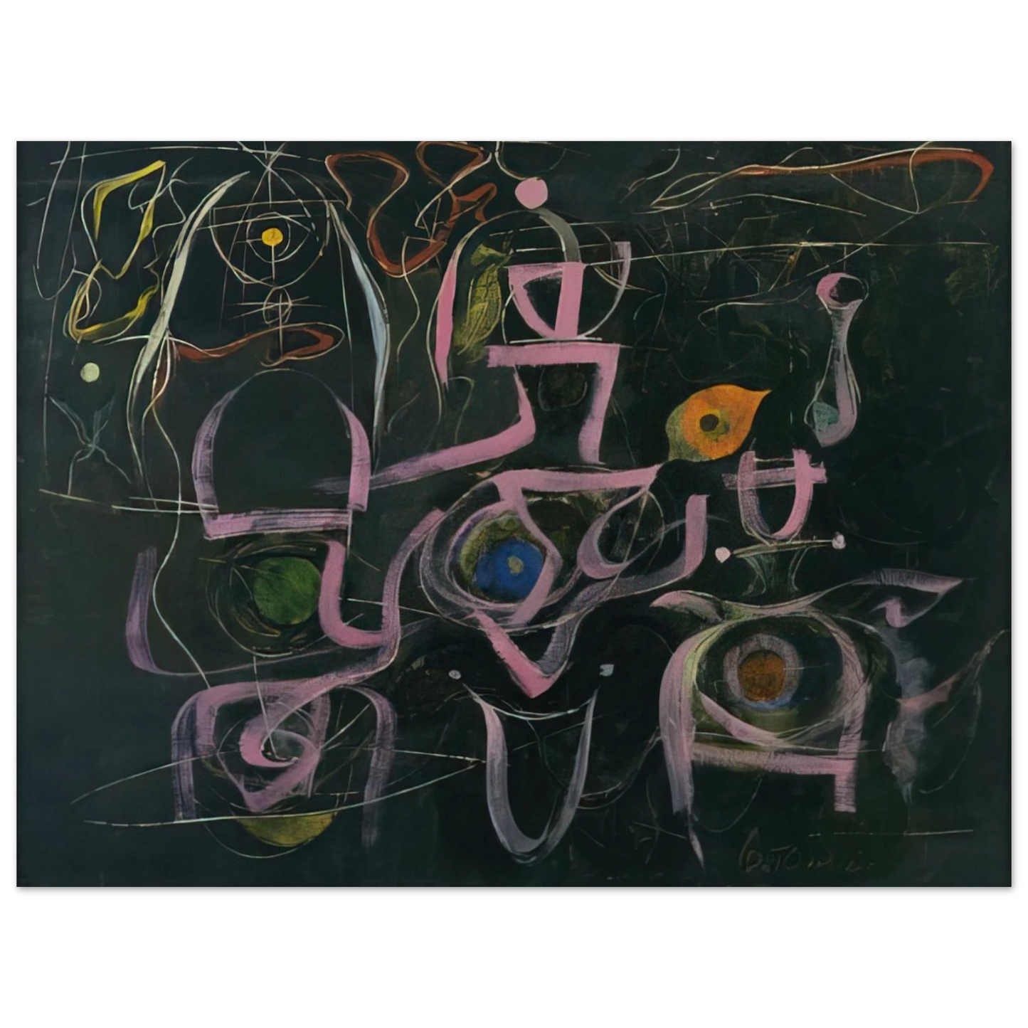 Bradley Walker Tomlin - Number 3 - 1948 75x100 cm / 30x40inches Fine Art Poster