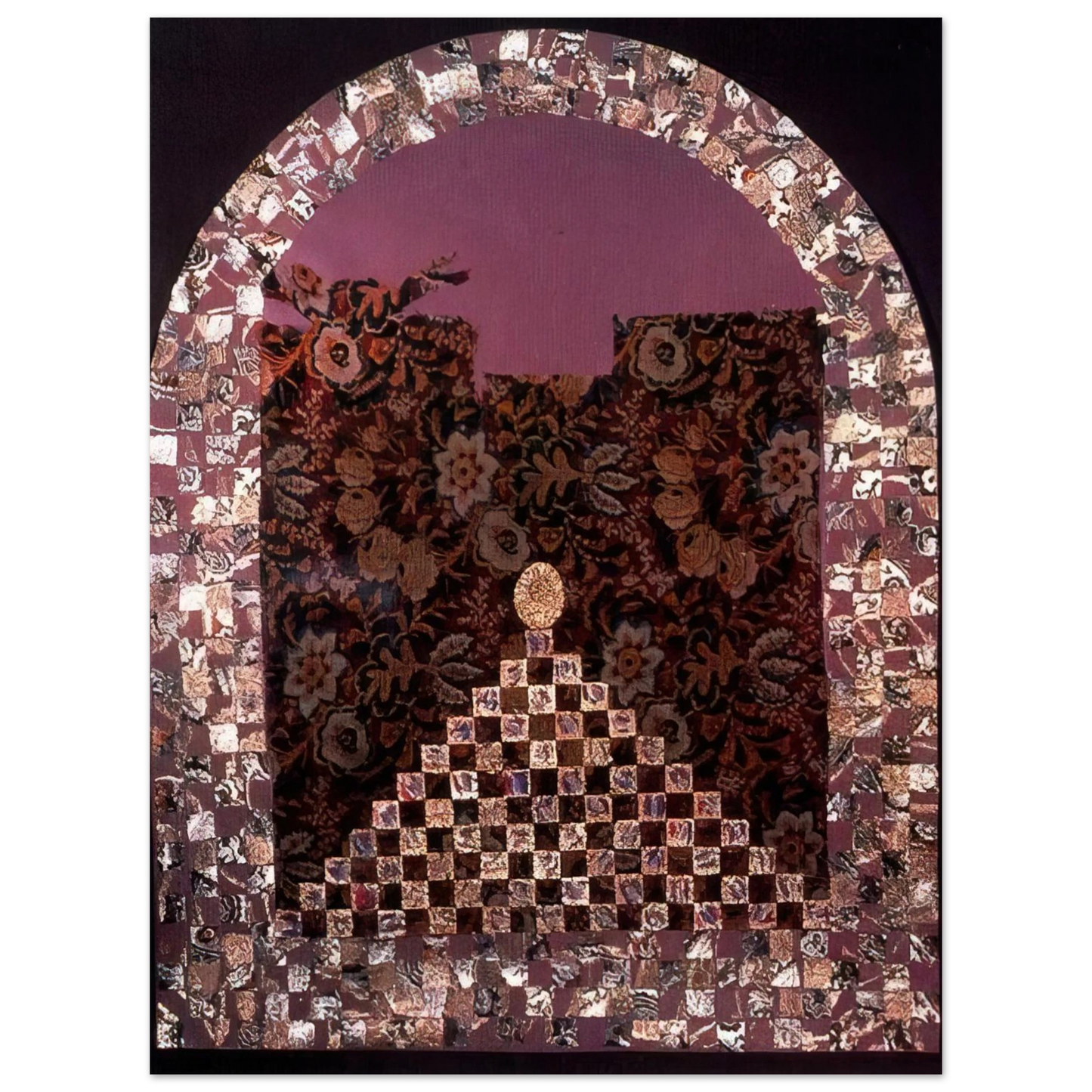 Miriam Schapiro - Shrine for the Egg - PD Pattern and Decoration 75x100 cm / 30x40inches Fine Art Poster