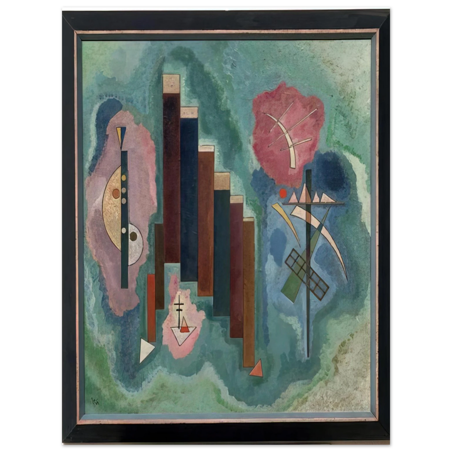 Wassily Kandinsky - DOWNWARDS 1929 75x100 cm / 30x40inches Fine Art Poster