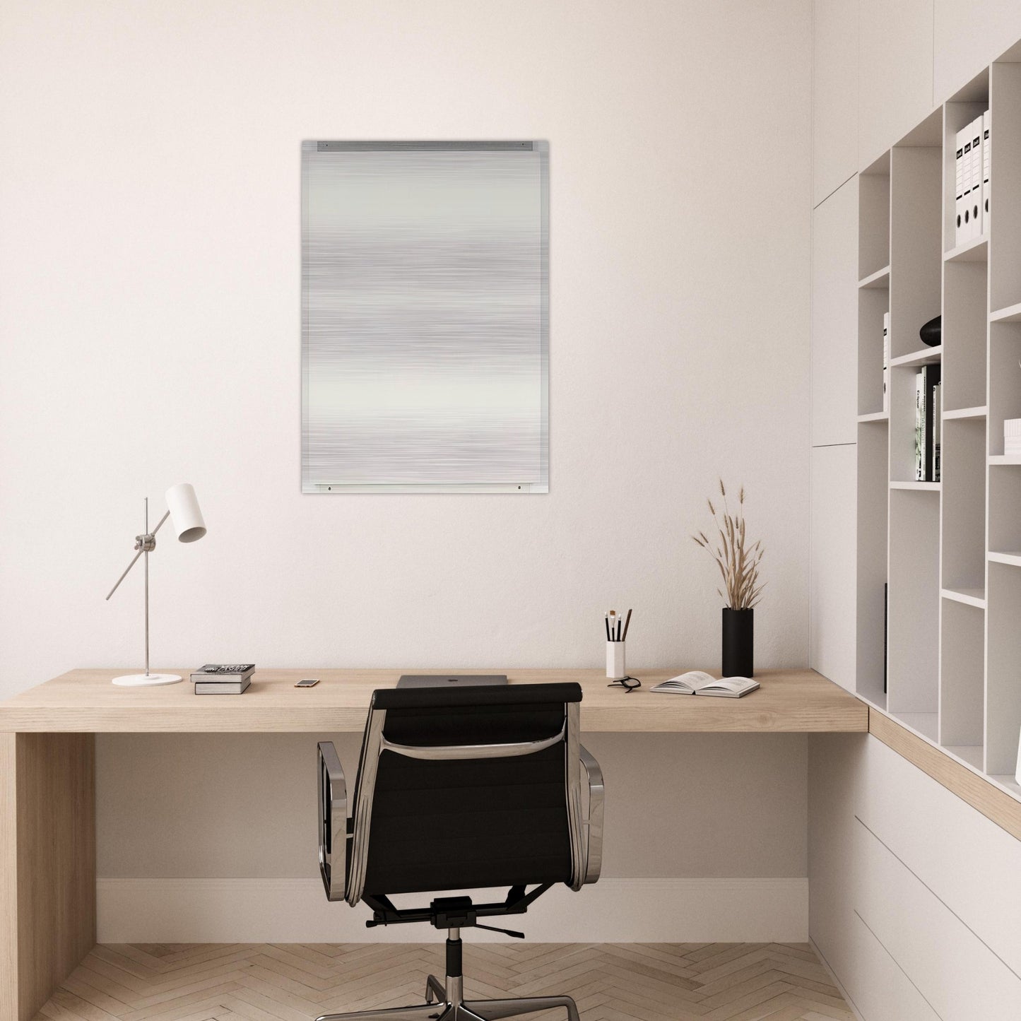 Attendant - Robert Ryman Brushed Aluminum Print - 70x100 cm / 28x40 inches | Robert Ryman Aluminum Print | Robert Ryman Prints