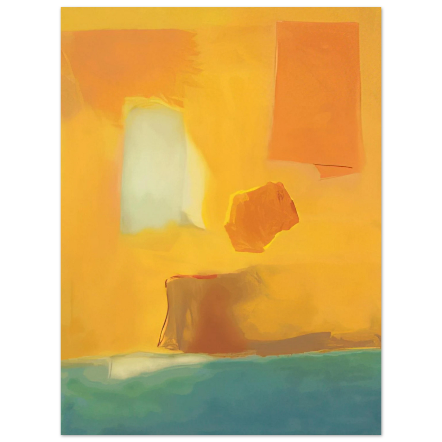 Esteban Vicente - UNTITLED 1985 75x100 cm / 30x40inches Fine Art Poster