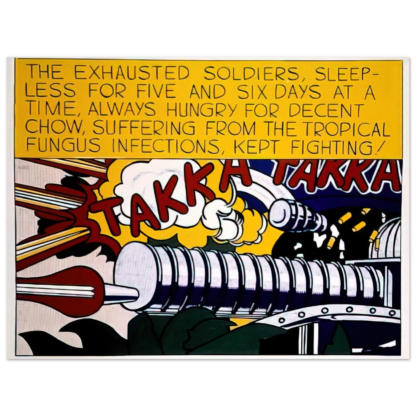 Roy Lichtenstein - TAKKA TAKKA 1962 75x100 cm / 30x40inches Fine Art Poster