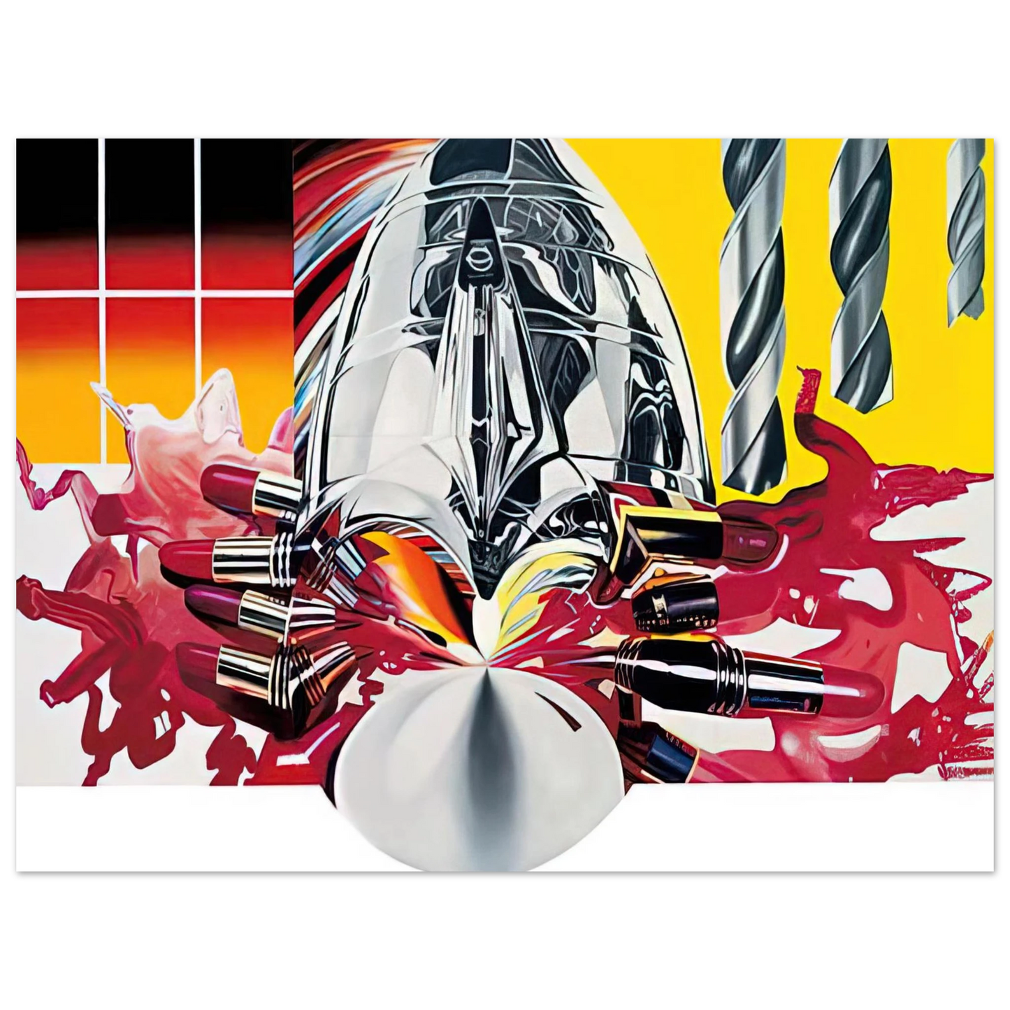 James Rosenquist - The Swimmer in the Econo-mist painting 3 75x100 cm / 30x40inches Fine Art Poster
