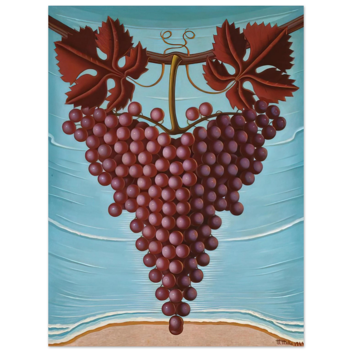 Maruja Mallo - El Racimo De Uvas - 1944 75x100 cm / 30x40inches Fine Art Poster