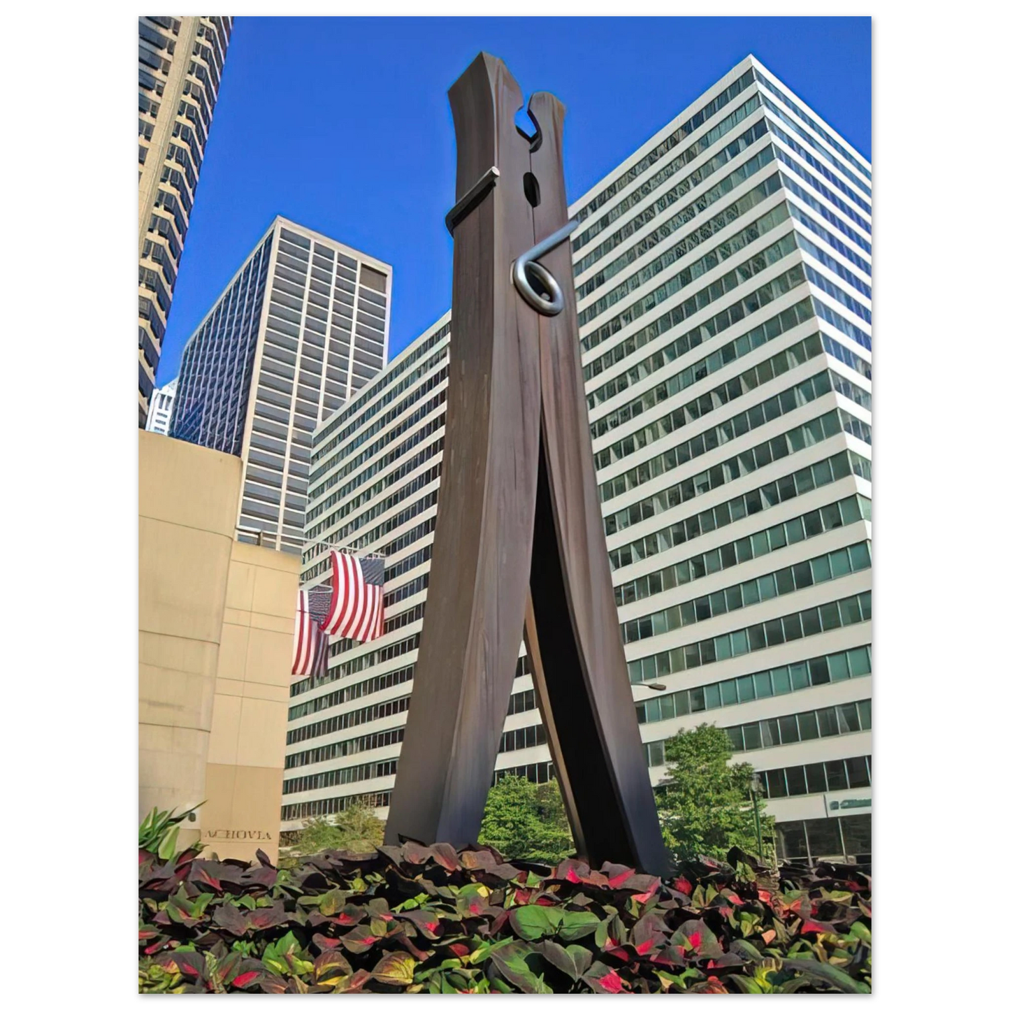 Claes Oldenburg - CLOTHESPIN 1976 75x100 cm / 30x40inches Fine Art Poster