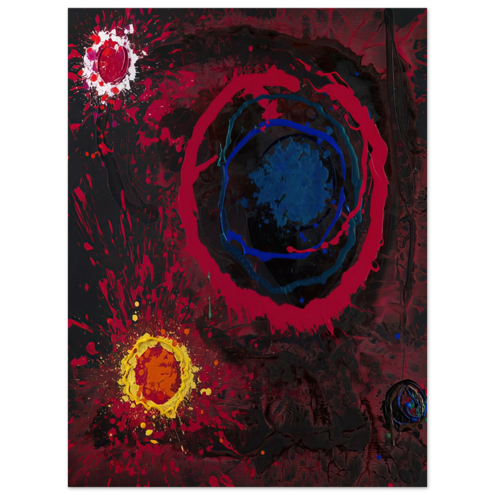 John Hoyland - Before Time Mysteries 12 05-01-11 - 2011 75x100 cm / 30x40inches Fine Art Poster
