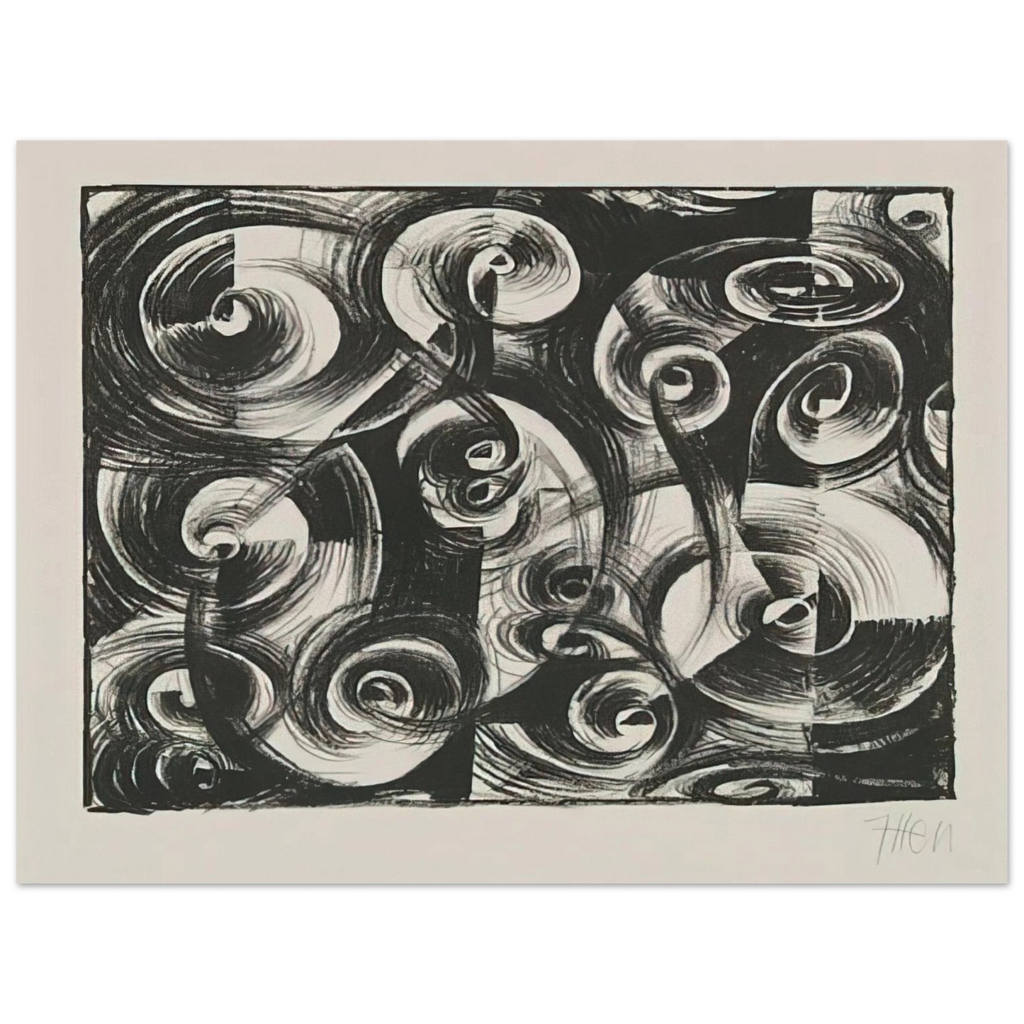Johannes Itten - Linienrhythmus - 1919 75x100 cm / 30x40inches Fine Art Poster