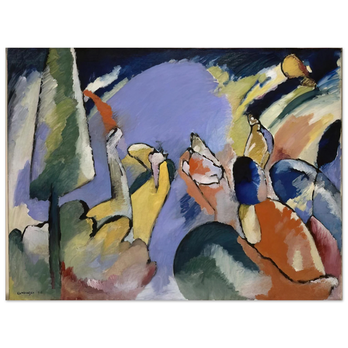 Wassily Kandinsky - IMPROVISATION XIV 1910 75x100 cm / 30x40inches Fine Art Poster