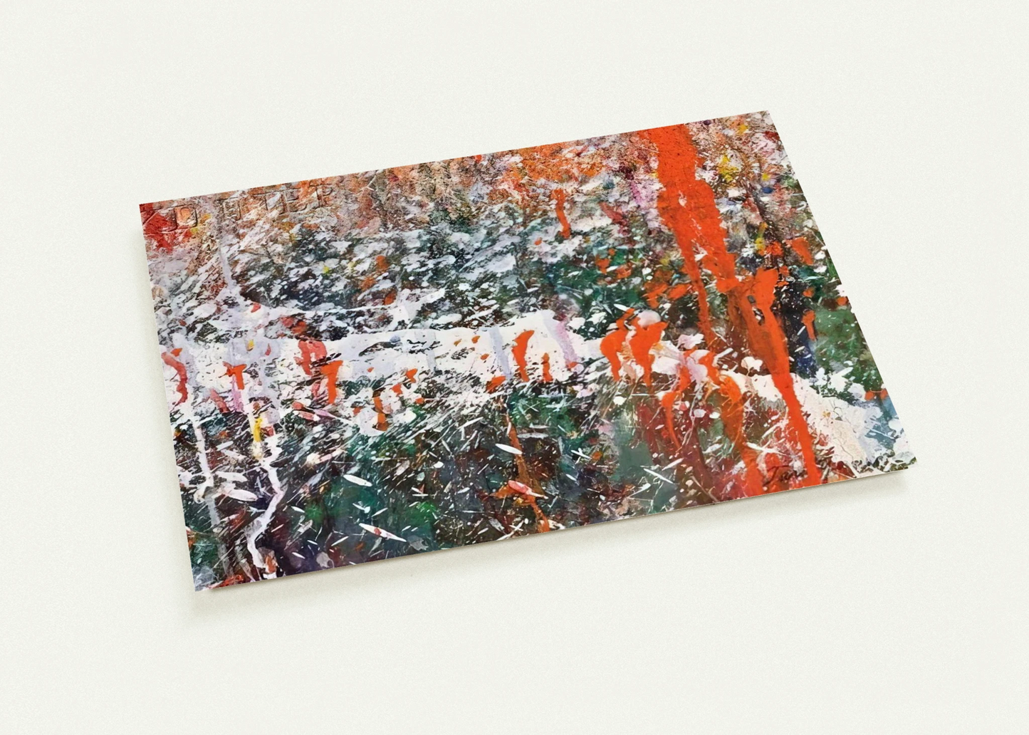 ABSTRACT COMPOSITION By Taro Yamamoto Pack of 10 Post Cards | Taro Yamamoto Post Cards | A6 (10.5 x 14.8 cm) - 4.1 x 5.8 inches