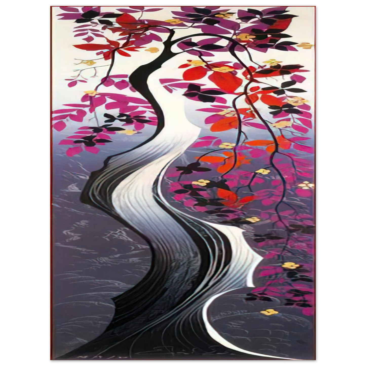 Eyvind Earle - Twisted Tree 75x100 cm / 30x40inches Fine Art Poster