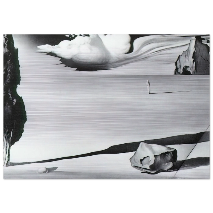 DESIGN FOR THE SET OF THE FILM SPELLBOUND - Salvador Dali Brushed Aluminum Print - 70x100 cm / 28x40 inches | Salvador Dali Aluminum Print | Salvador Dali Prints