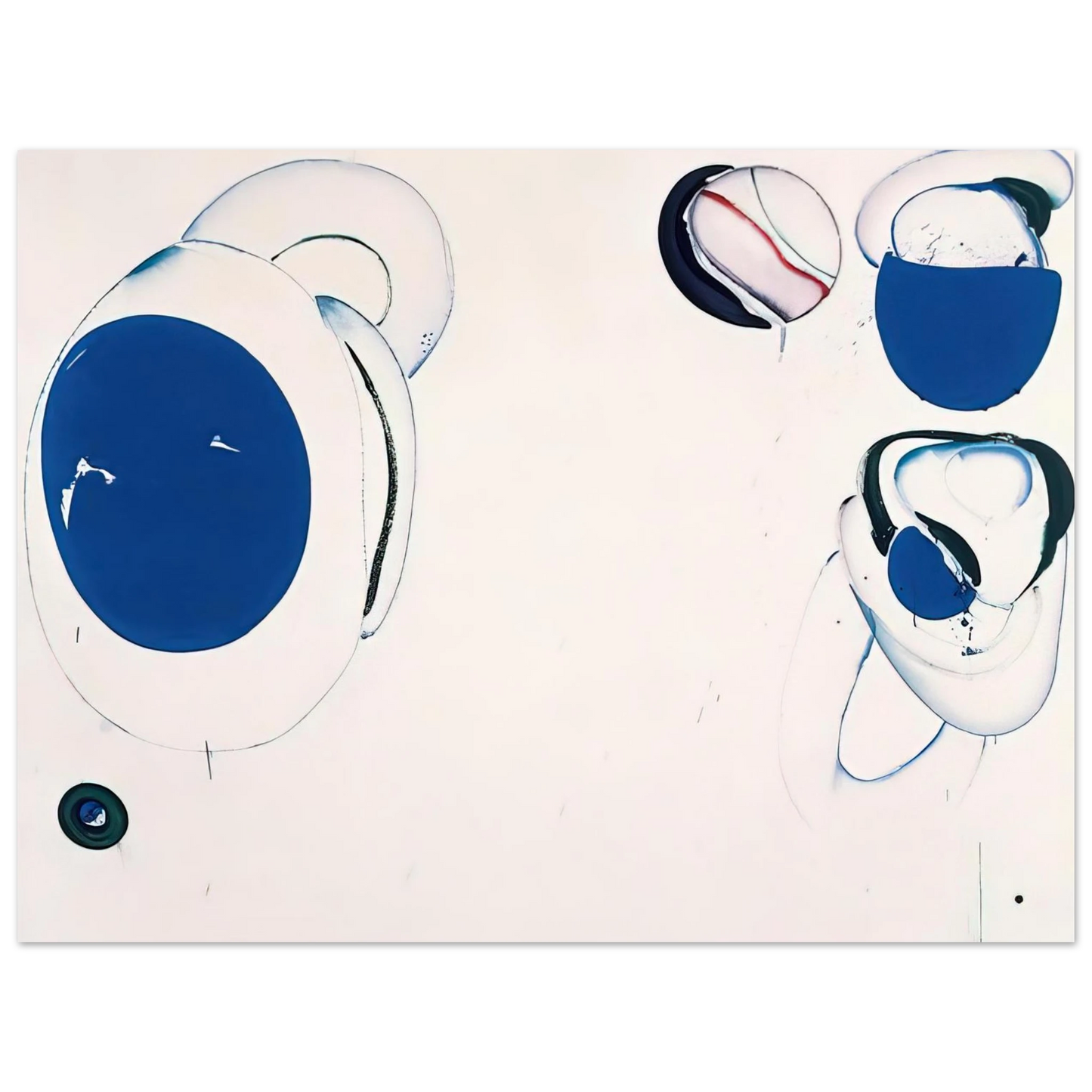 Sam Francis - Blue Balls VIII 75x100 cm / 30x40inches Fine Art Poster