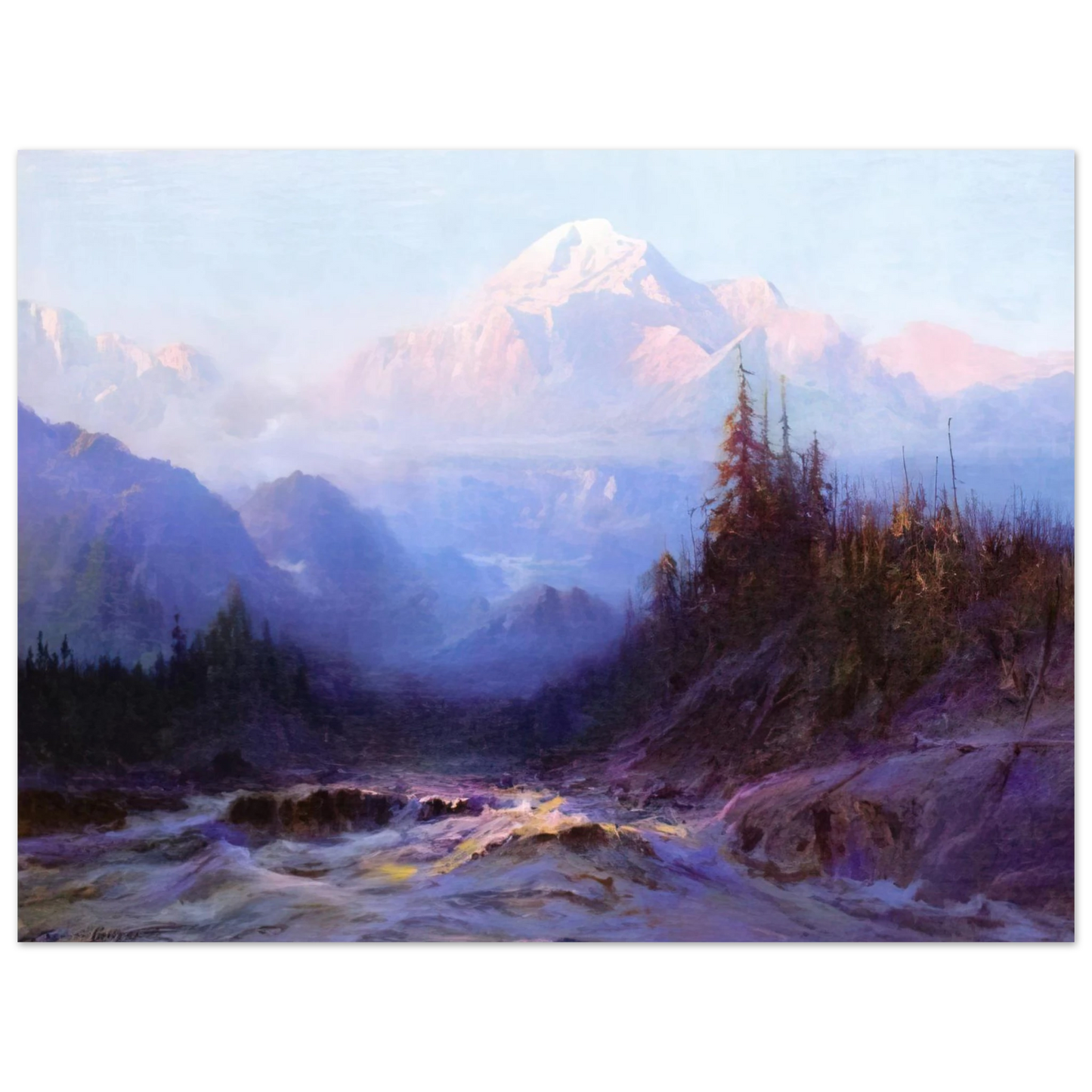 Sydney Laurence - Mount McKinley - 1925 75x100 cm / 30x40inches Fine Art Poster
