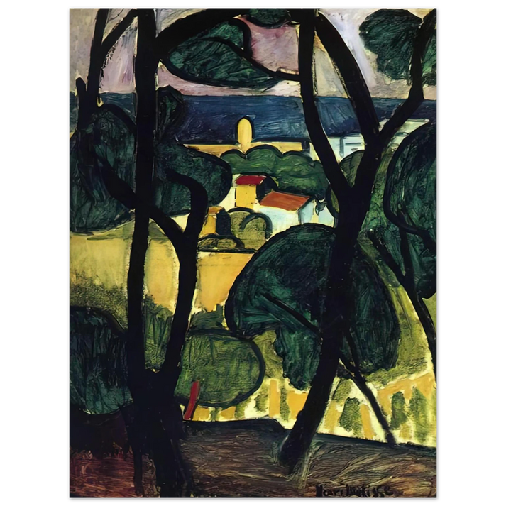 Henri Matisse - VIEW OF COLLIOURE 75x100 cm / 30x40inches Fine Art Poster