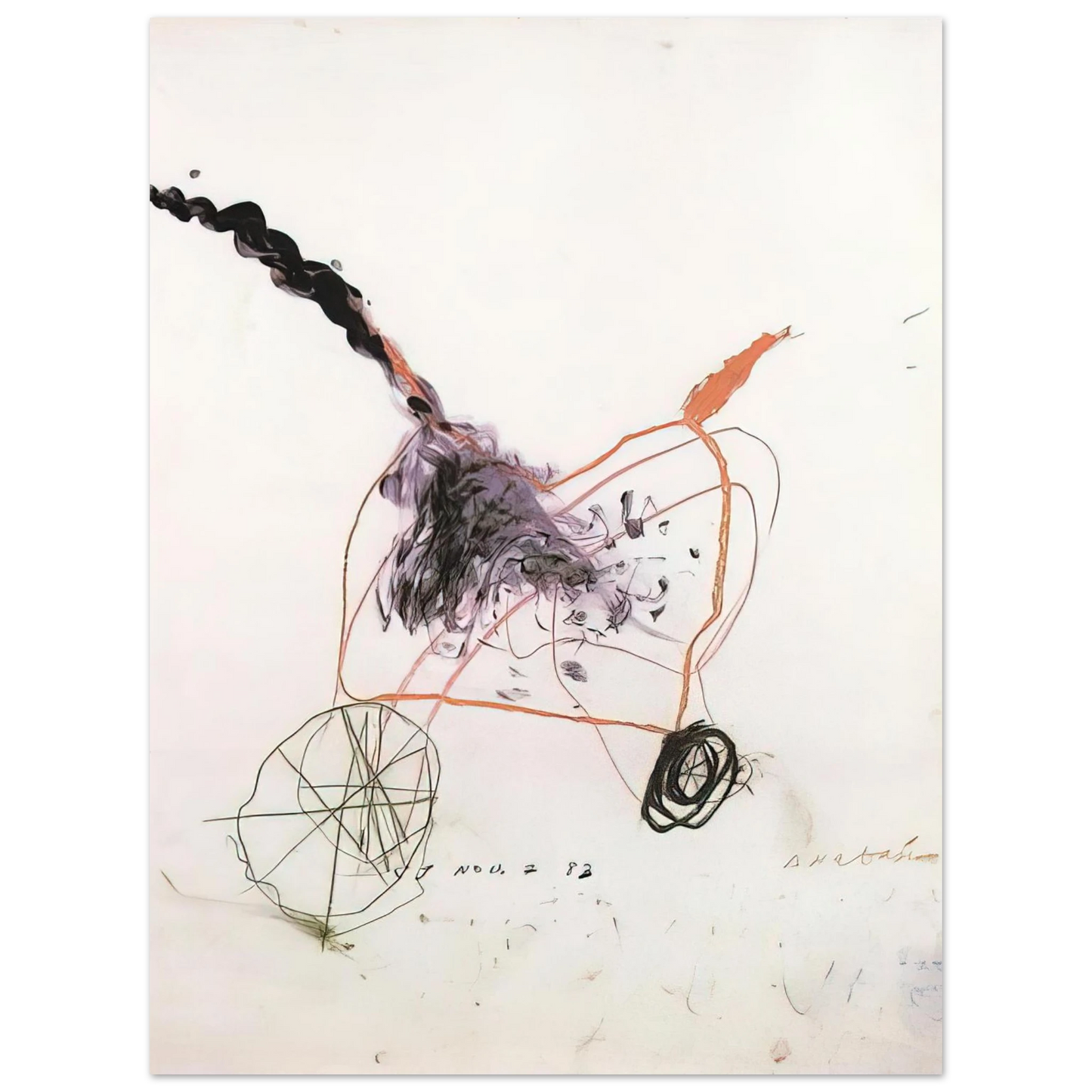 Cy Twombly - Anabasis 75x100 cm / 30x40inches Fine Art Poster