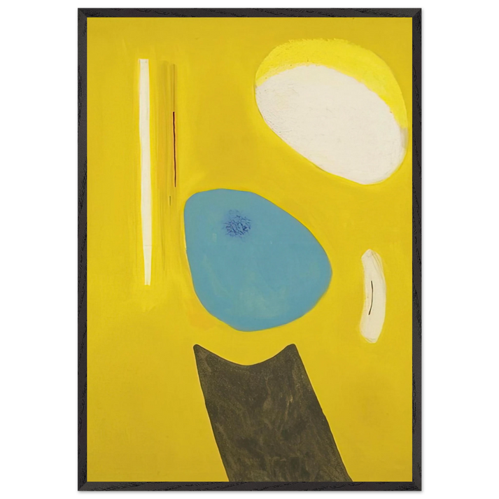 Three Rocks - 1949 - John Ferren 70x100 cm / 28x40 inches Framed Art Print – Black Wooden Frame