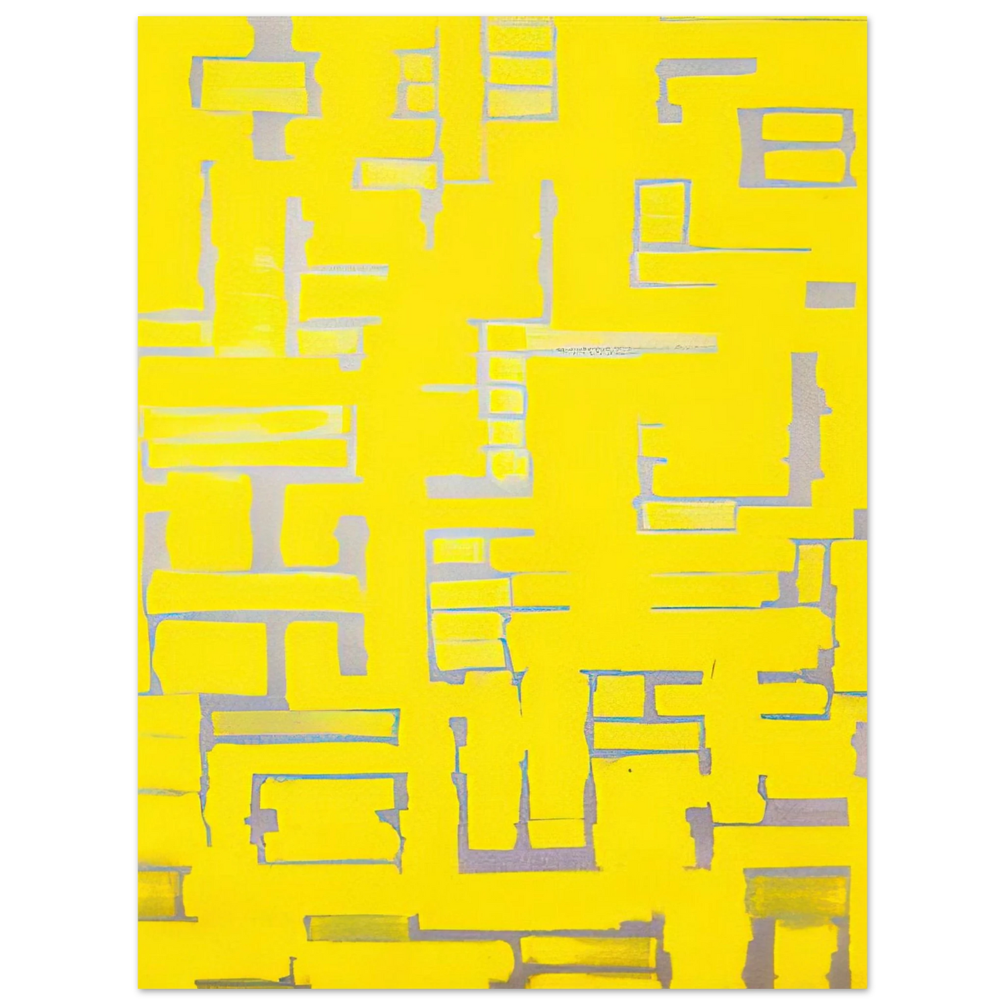 Ad Reinhardt - Untitled Yellow and White - 1950 75x100 cm / 30x40inches Fine Art Poster