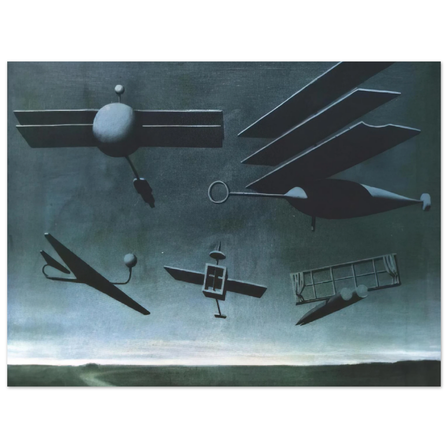Rene Magritte - BLACK FLAG 1937 75x100 cm / 30x40inches Fine Art Poster