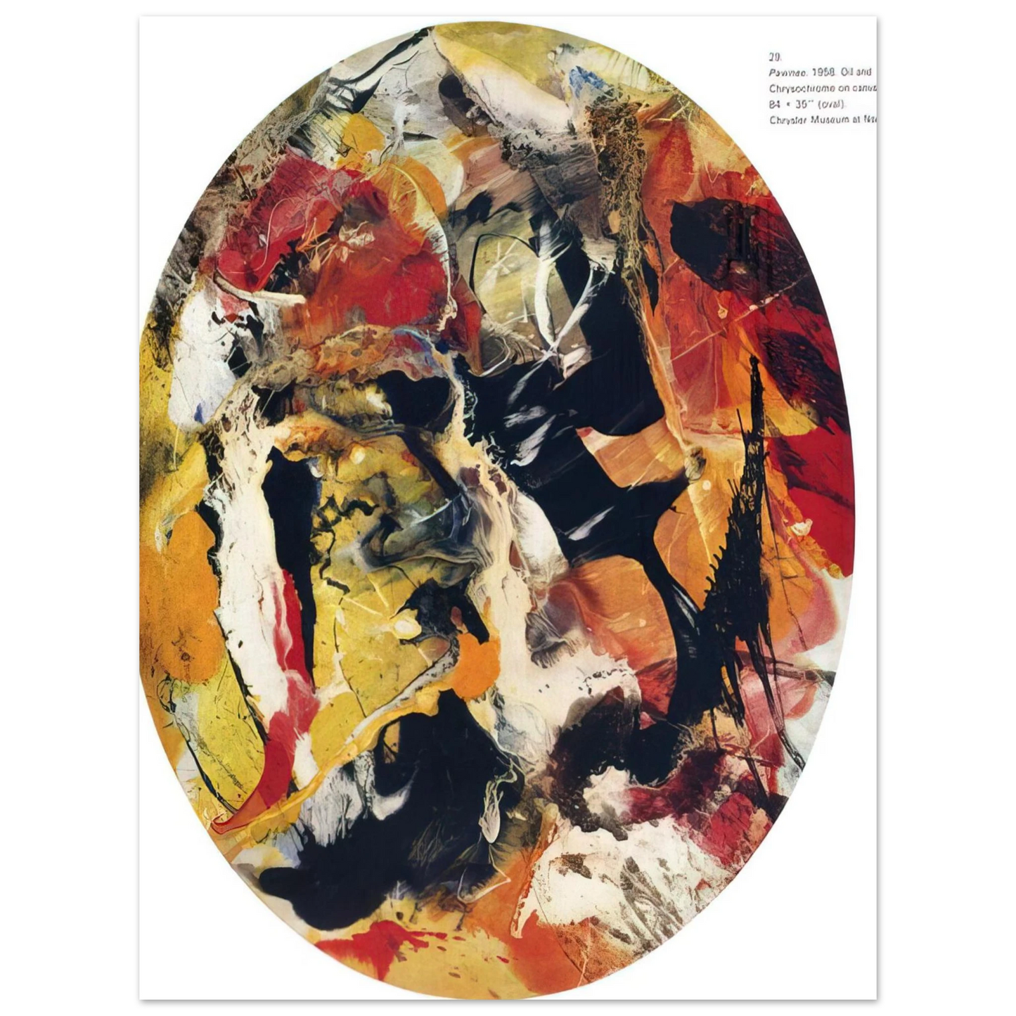 Paul Jenkins - Pawnee - 1958 75x100 cm / 30x40inches Fine Art Poster