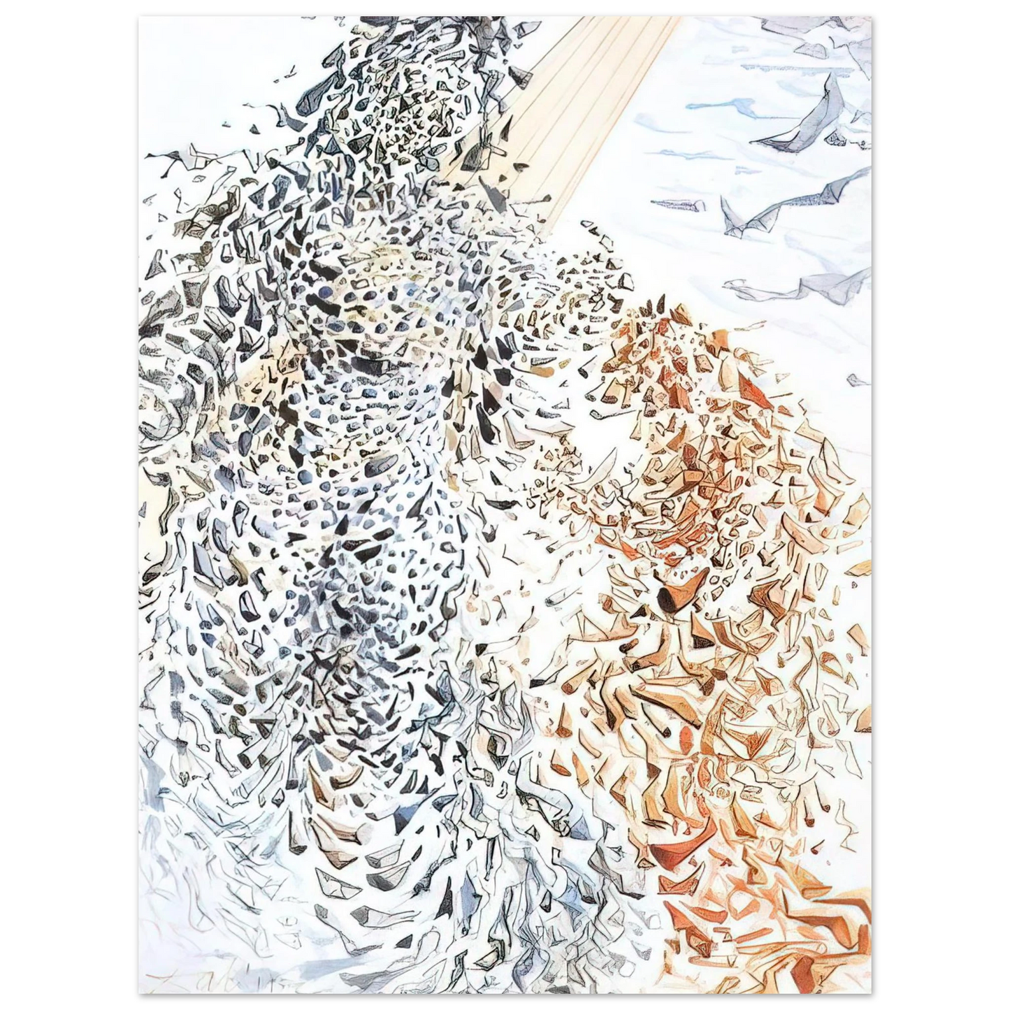 Salvador Dali - OPPOSITION 75x100 cm / 30x40inches Fine Art Poster