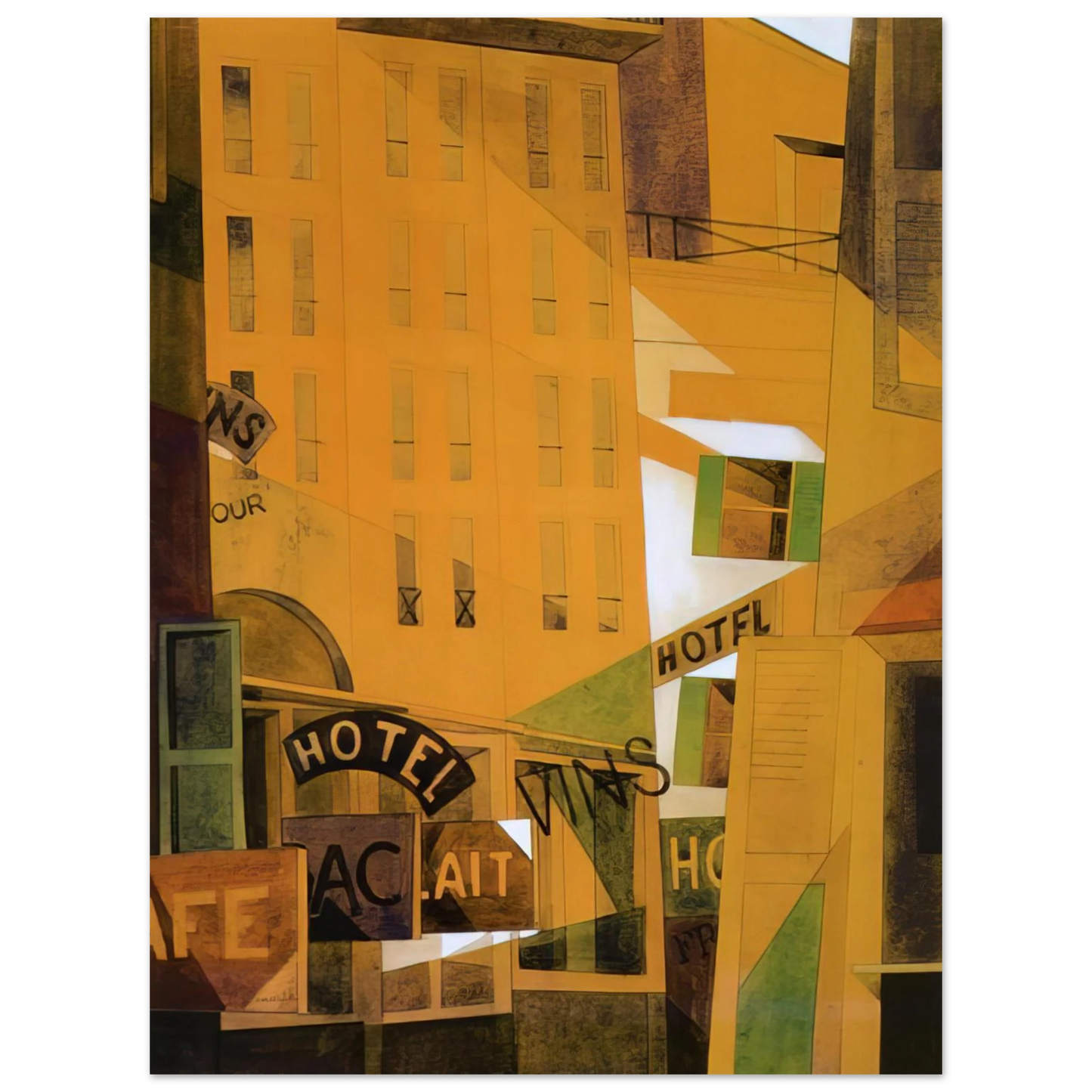 Charles Demuth - Hotel - 1921 75x100 cm / 30x40inches Fine Art Poster