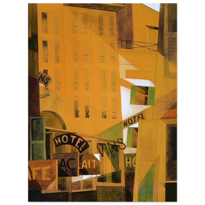 Charles Demuth - Hotel - 1921 75x100 cm / 30x40inches Fine Art Poster