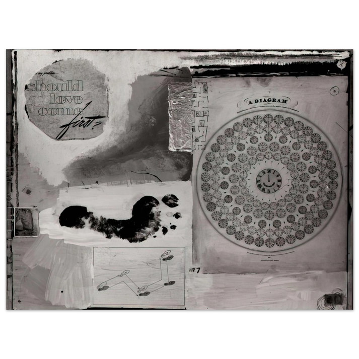 Robert Rauschenberg - SHOULD LOVE COME FIRST 1951 75x100 cm / 30x40inches Fine Art Poster