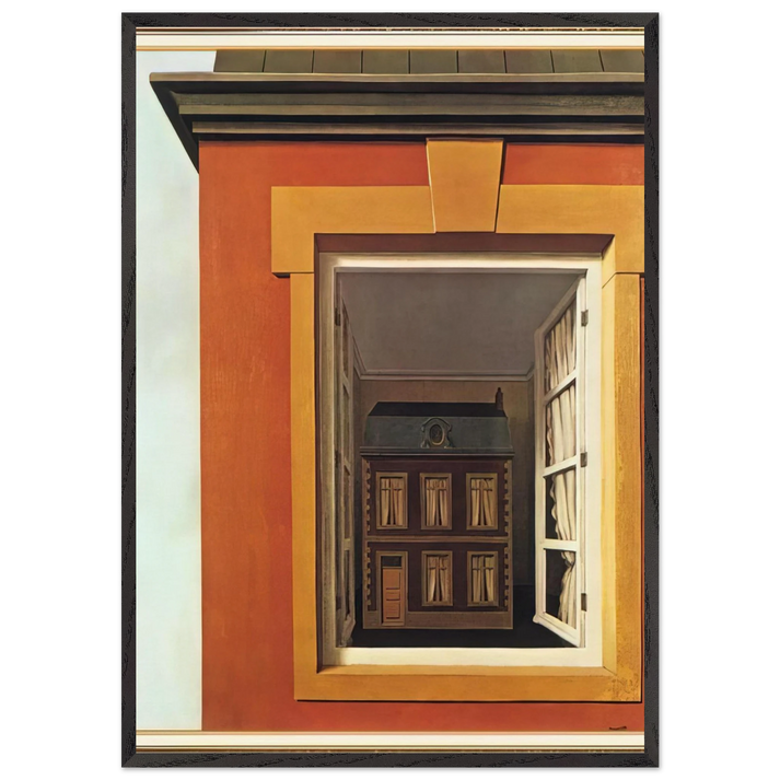 IN PRAISE OF DIALECTICS 1937 - Rene Magritte 70x100 cm / 28x40 inches Framed Art Print – Black Wooden Frame