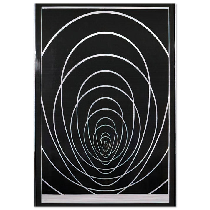 Concentric Space - 1969 - Clarence Holbrook Carter Brushed Aluminum Print - 70x100 cm / 28x40 inches | Clarence Holbrook Carter Aluminum Print | Clarence Holbrook Carter Prints
