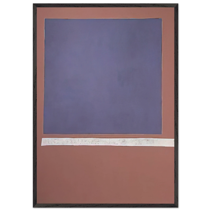 Grand Blue Sun-Box - 1969 - Theodoros Stamos 70x100 cm / 28x40 inches Framed Art Print – Black Wooden Frame