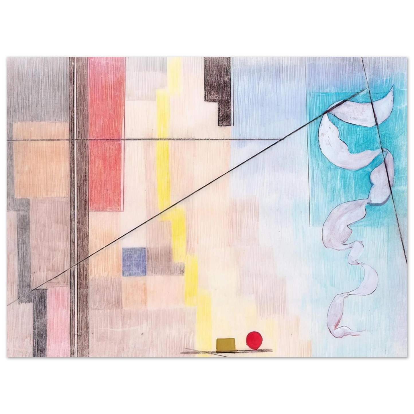 Johannes Itten - Die Kontraste - Abstract Art 75x100 cm / 30x40inches Fine Art Poster